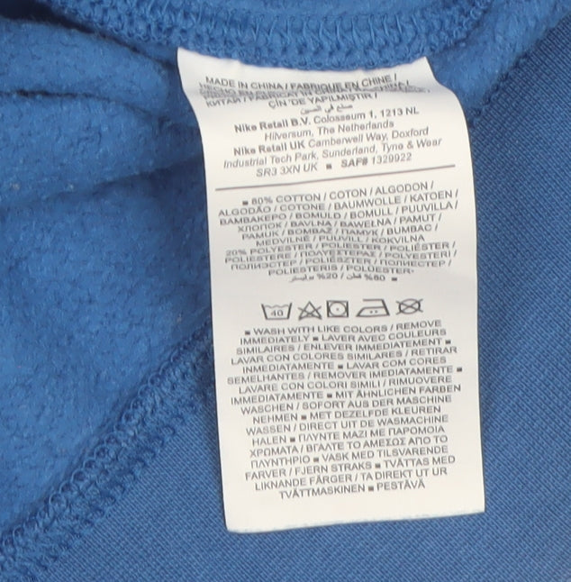 Nike Men's Blue Crew Neck Pullover Sweatshirt Size L