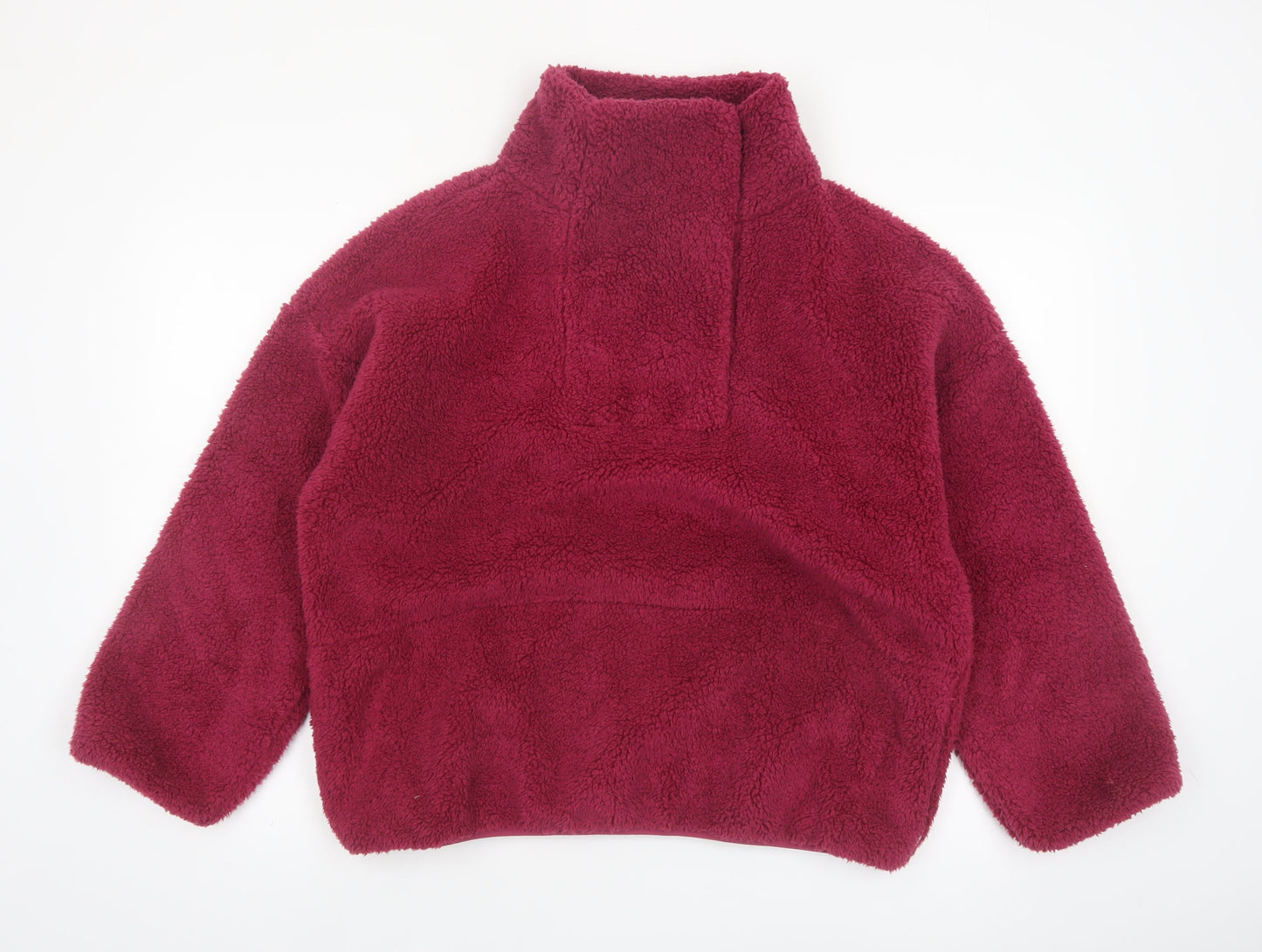 Balance Collection Women's Burgundy Fleece Pullover Sweatshirt Size S