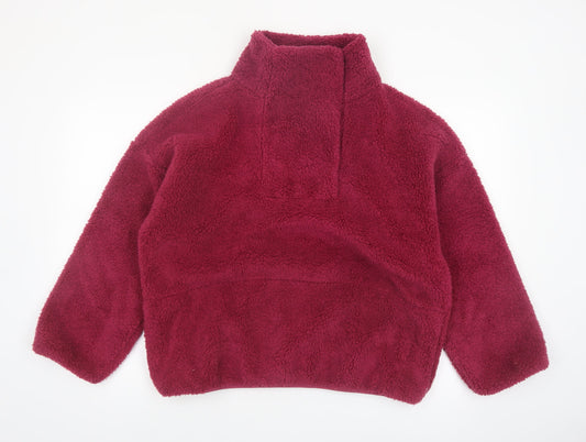 Balance Collection Women's Burgundy Fleece Pullover Sweatshirt Size S