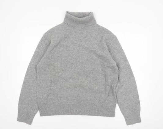 Uniqlo Comptoir des Cotonniers Grey Wool Roll Neck Jumper Women M