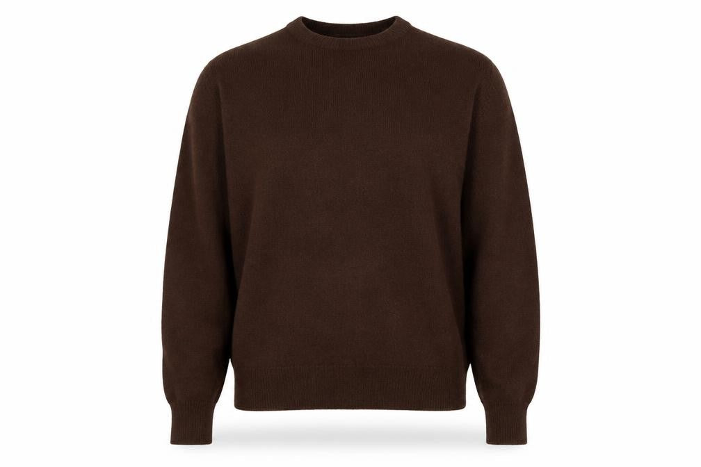 Zara Women Brown Wool Blend V-Neck Jumper Size L