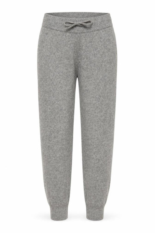 H&M Women’s Grey Knit Jogger Trousers Size S Wool Blend