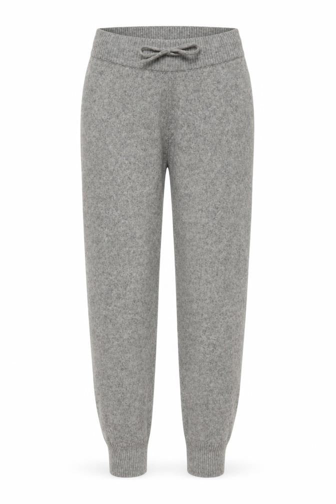 H&M Women’s Grey Knit Jogger Trousers Size S Wool Blend