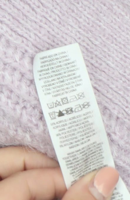 Primark Women’s Purple Chunky Knit Cardigan XS