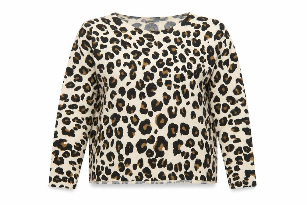 Marks & Spencer Women’s Beige Leopard Print Pullover Jumper Size 22
