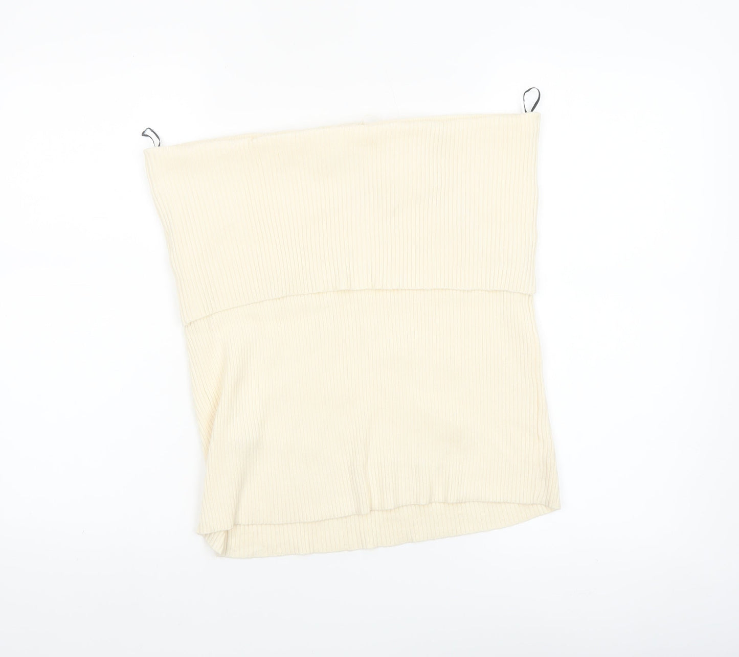 Marks and Spencer Women’s Ivory Ribbed Strapless Knit Tank Top Size 22