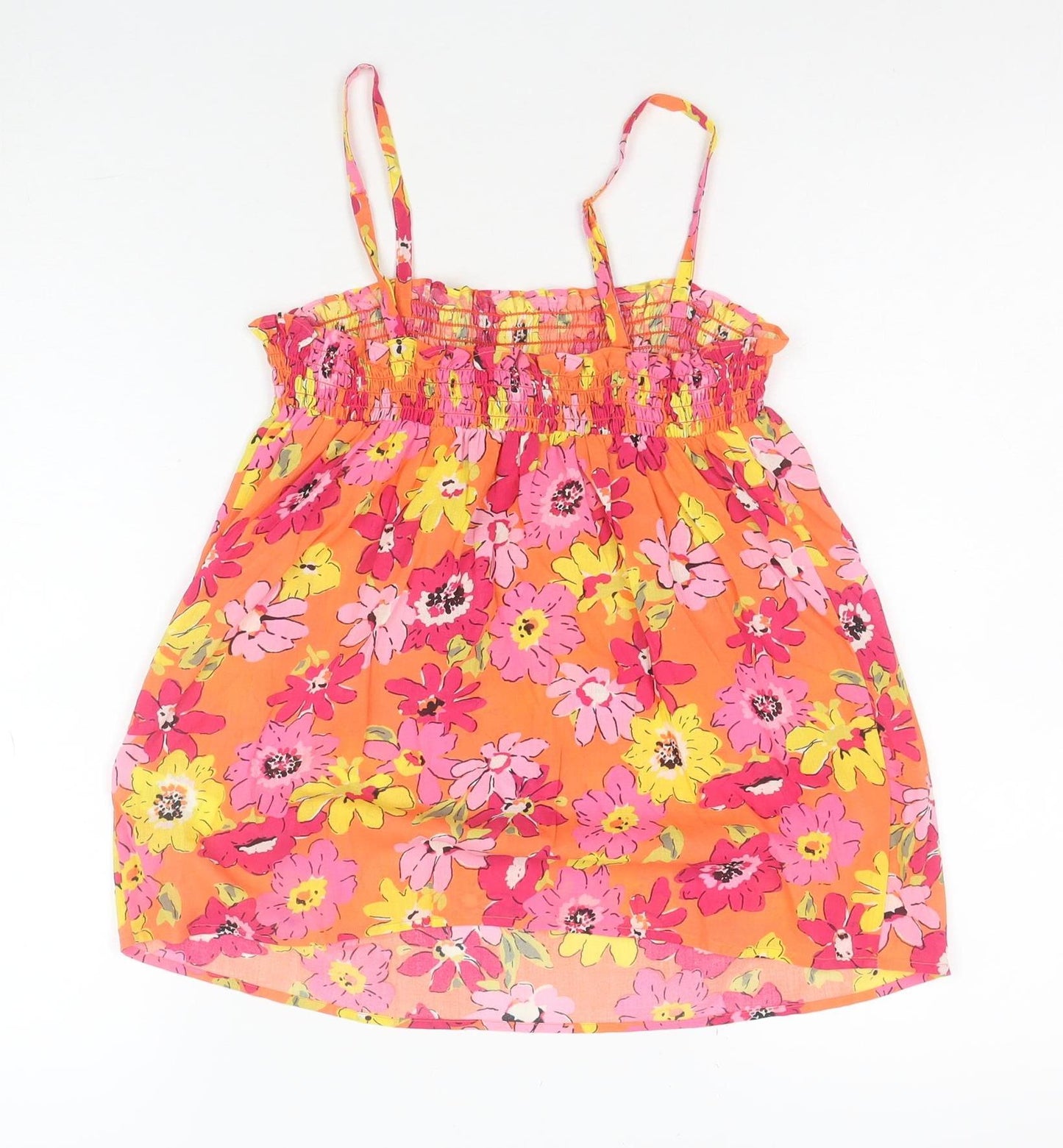 Marks and Spencer Women's Multicoloured Floral Cotton Camisole Top Size 8