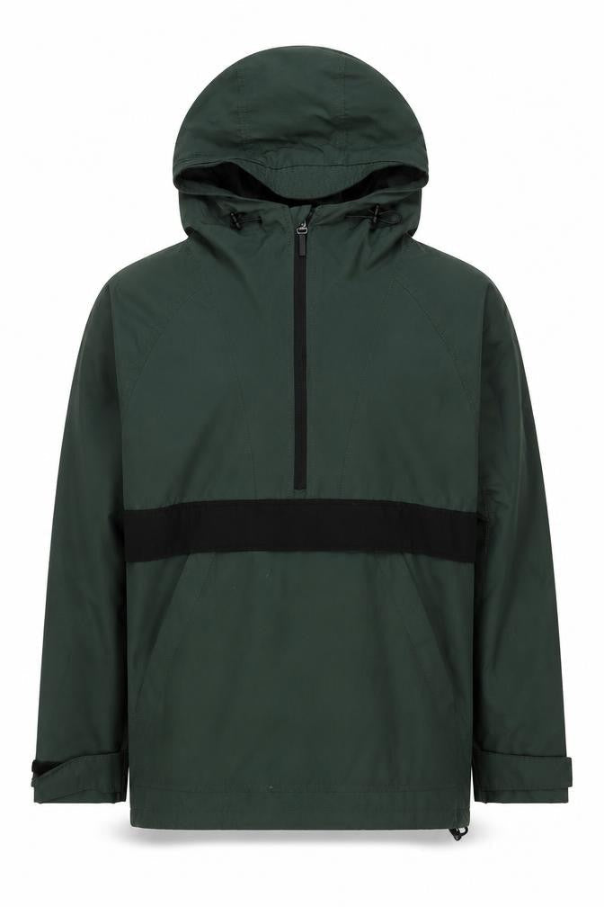 H&M L.O.G.G. Men's Green Hooded Anorak Jacket S Regular Fit