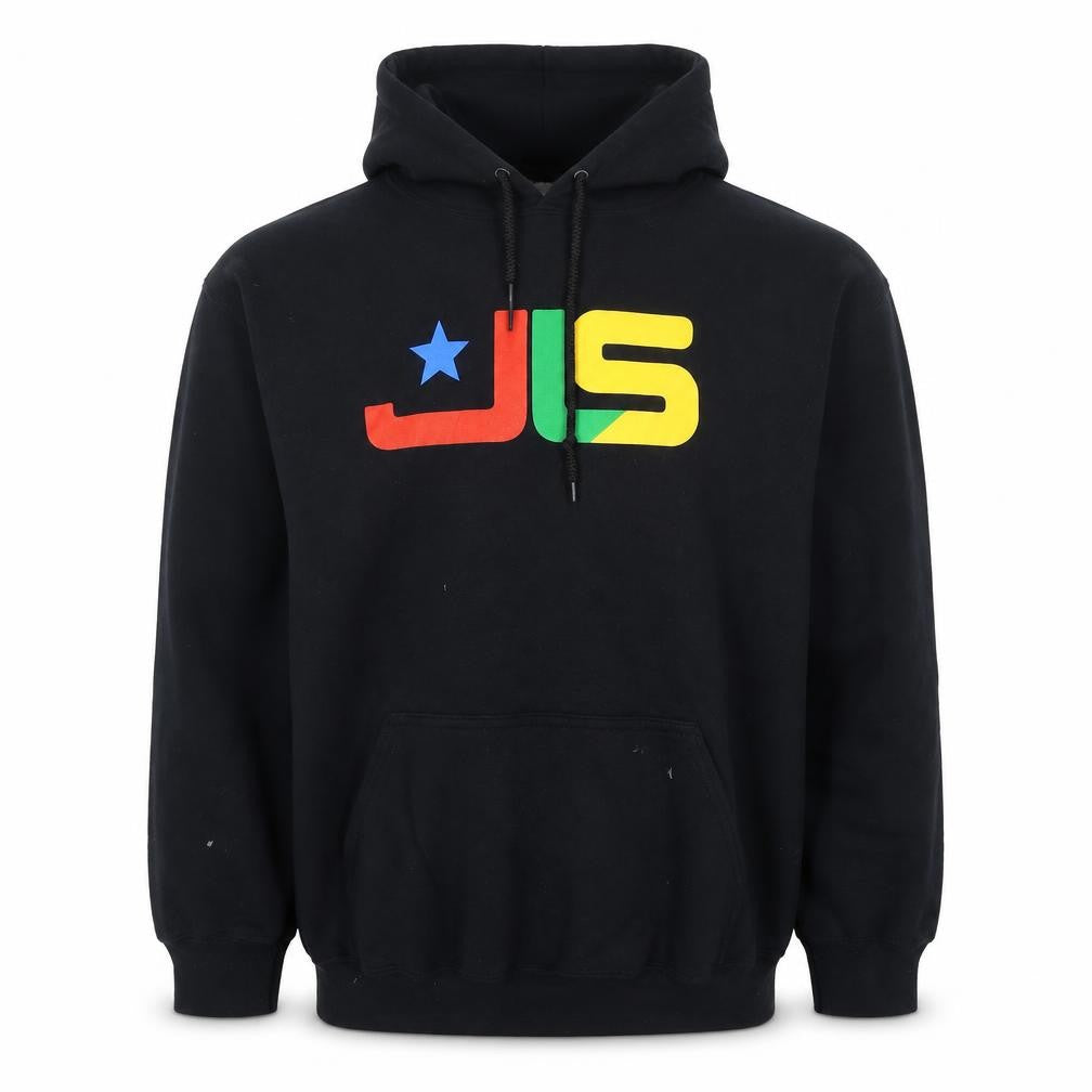 Gildan Mens Black XL Pullover Hoodie with Graphic Print
