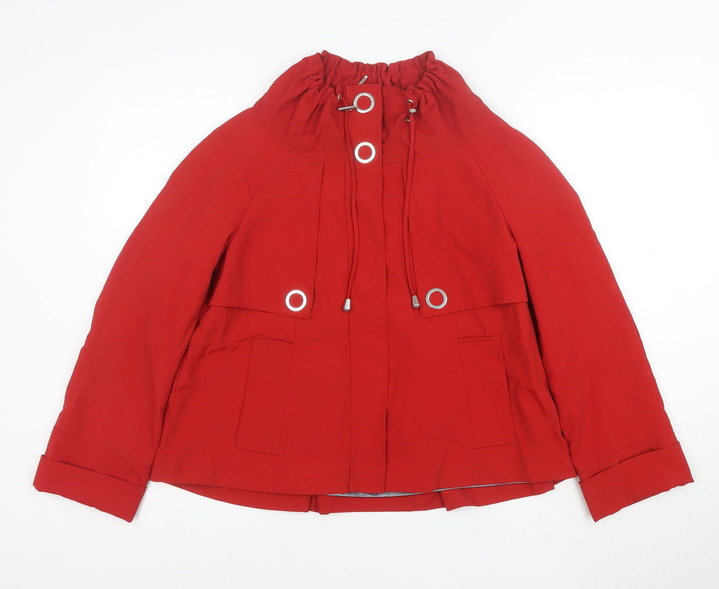 Marks and Spencer Women’s Red Anorak Jacket UK 8 Lightweight Polyamide