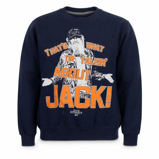 Gildan Men's Blue Duck Dynasty Graphic Pullover Sweatshirt Small
