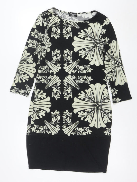 Nadine Merabi London Women's Black M/L Shift Jersey Dress