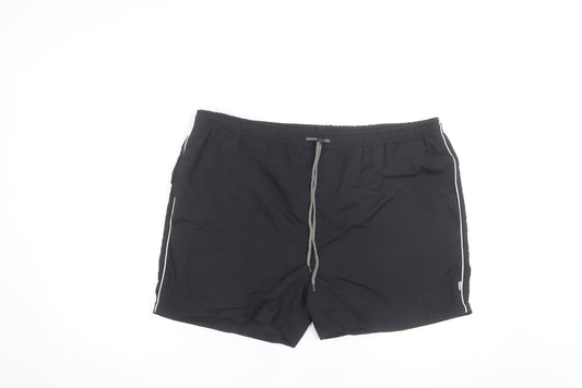 US Polo Assn Men's Black L Swim Shorts Nylon Quick Dry Lined