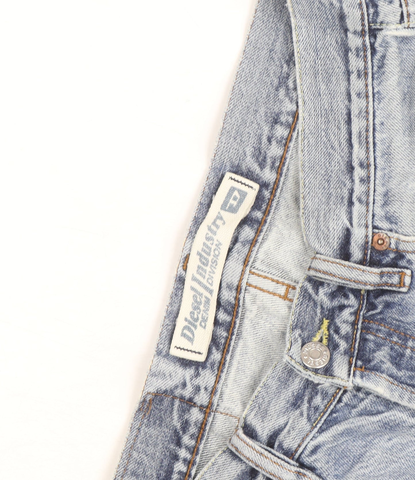 Diesel Industry Men’s Light Blue Straight Jeans Size 32 Regular Denim