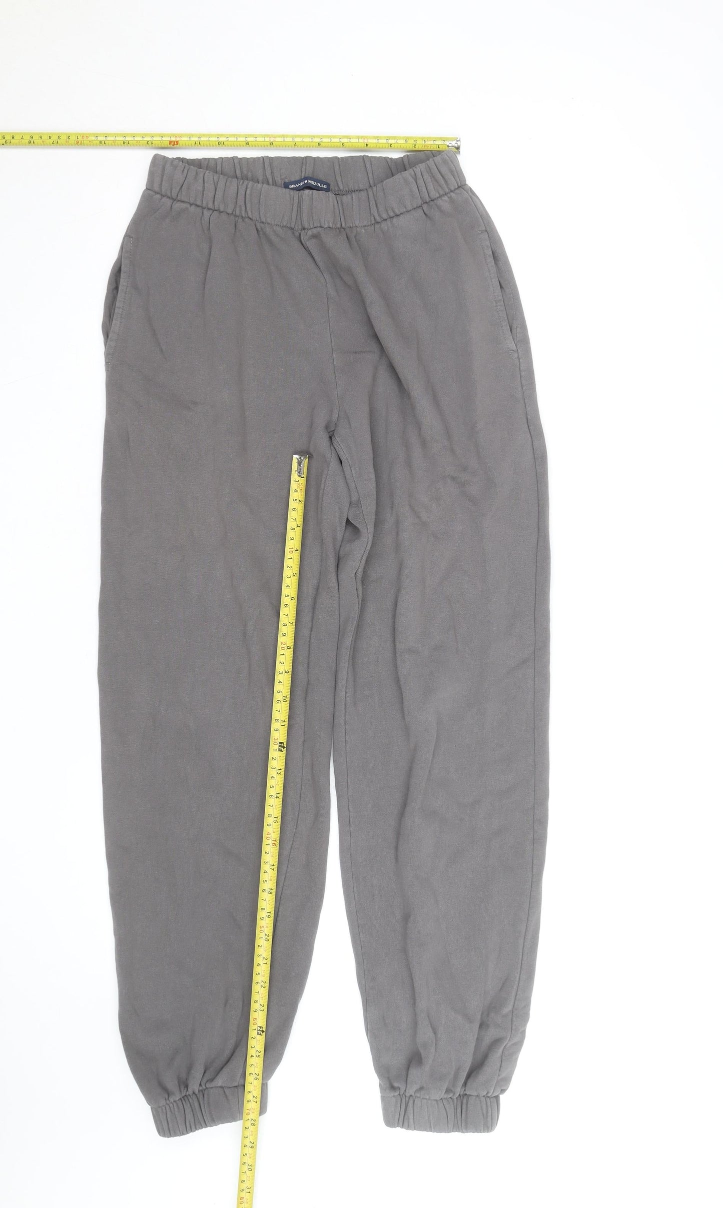 Brandy Melville Women Grey Jogger Sweatpants Elastic Waist Size XS-S