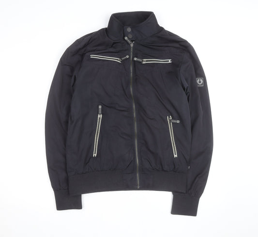 Dreamweaver Men's Black Biker Zip Jacket M Polyester