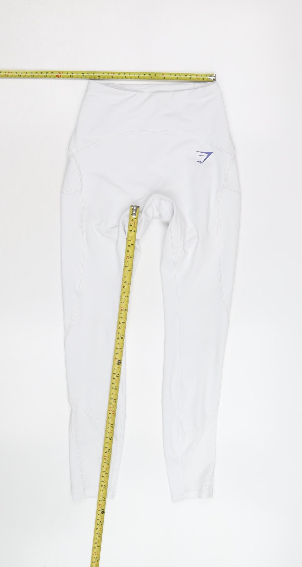 Gymshark Women White Small High Waist Active Leggings