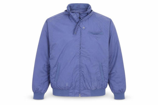Haband Men's Blue Bomber Jacket M Polyester Cotton Casual