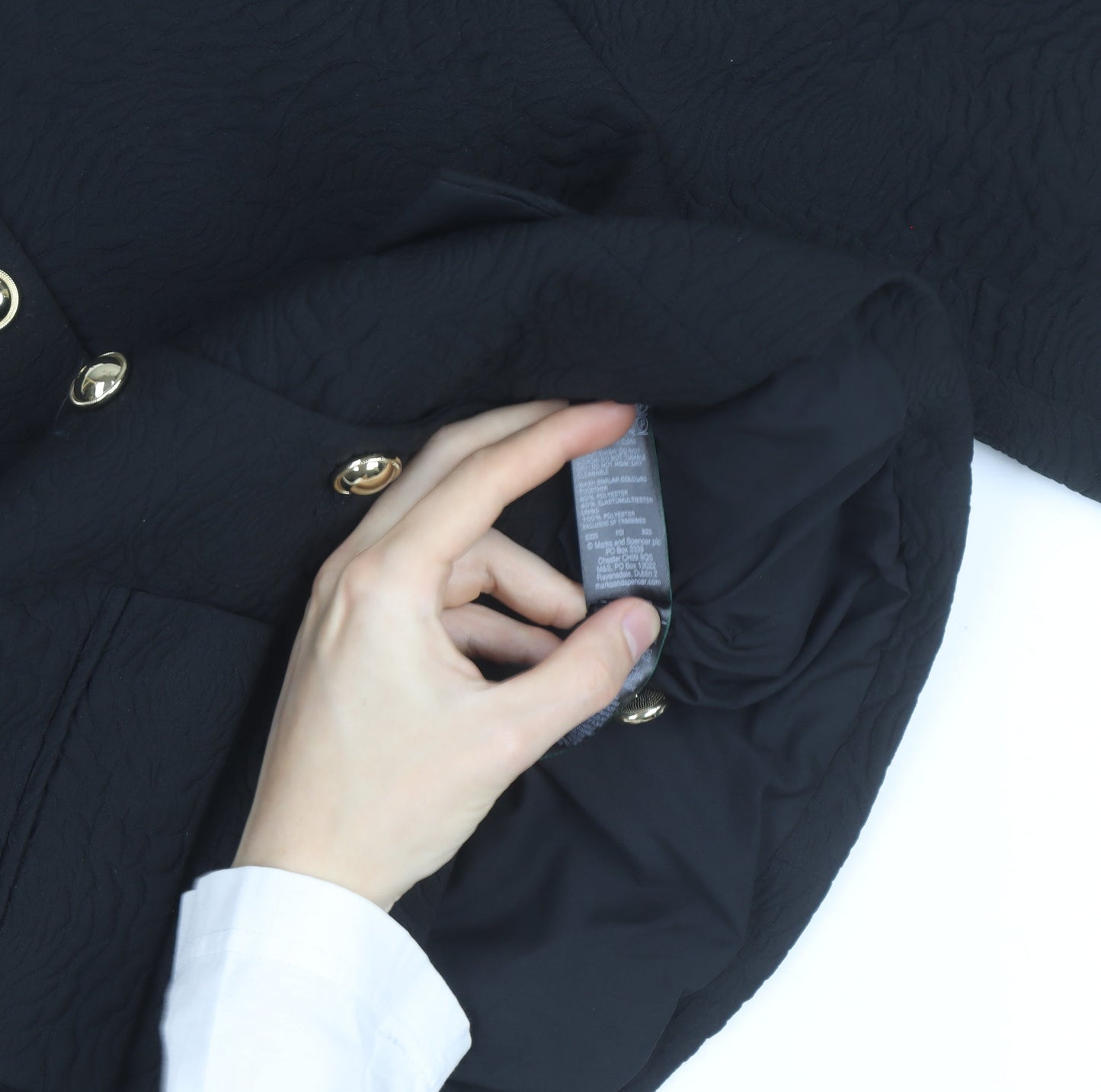 Marks and Spencer Women’s Black Cropped Blazer Jacket Size 10