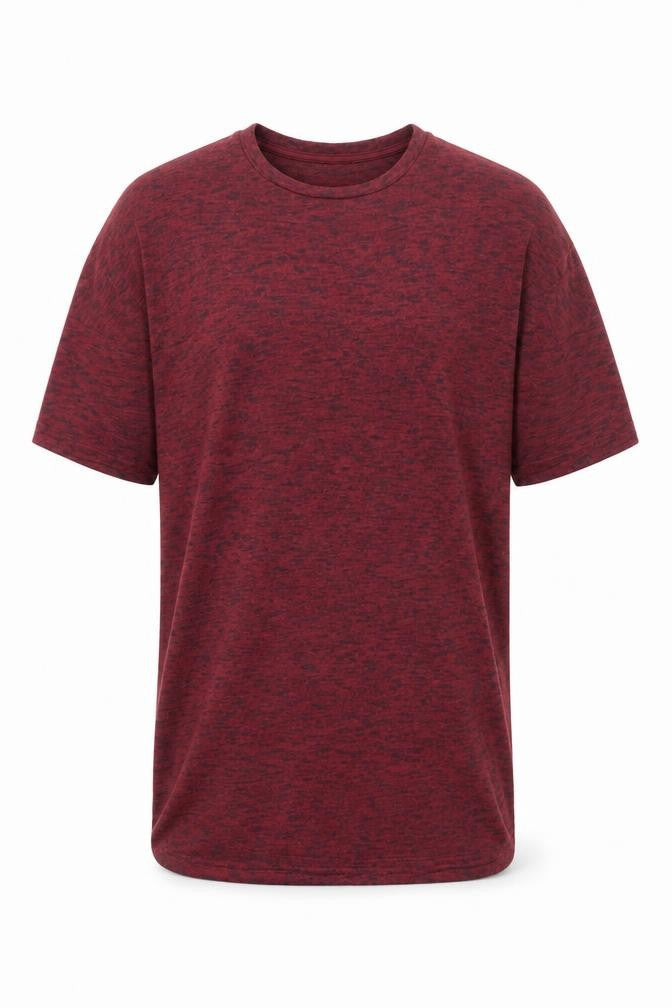 Pull & Bear Men's Red Knit Short Sleeve Pullover Jumper S