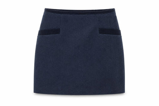 Joules Women’s Blue Tweed Wool Pencil Skirt Size 10