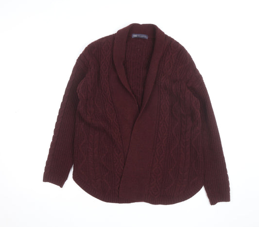Marks and Spencer Women’s Brown Cable Knit Open Cardigan M