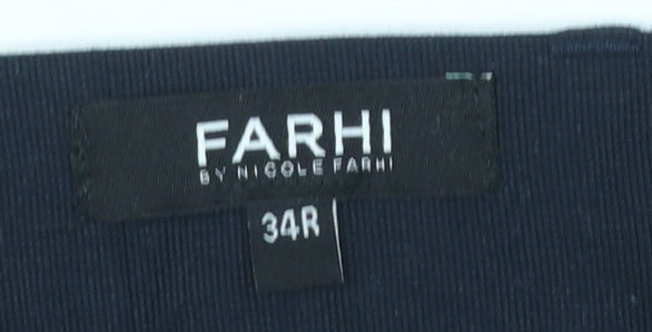 Farhi by Nicole Farhi Men's Blue 34R Slim Fit Chino Trousers