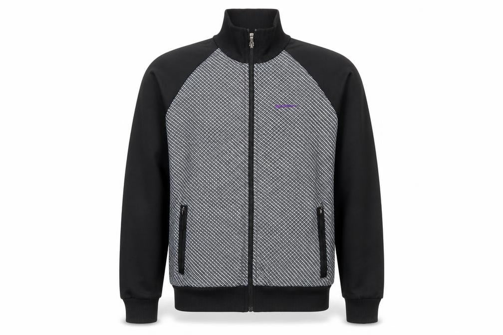 Ben Sherman Mens Black Grey Full Zip Sweatshirt L Classic Fit