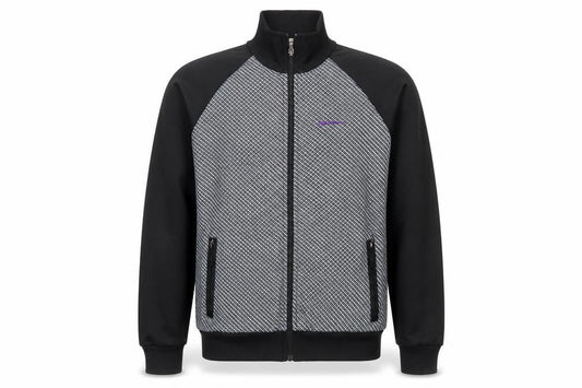 Ben Sherman Mens Black Grey Full Zip Sweatshirt L Classic Fit