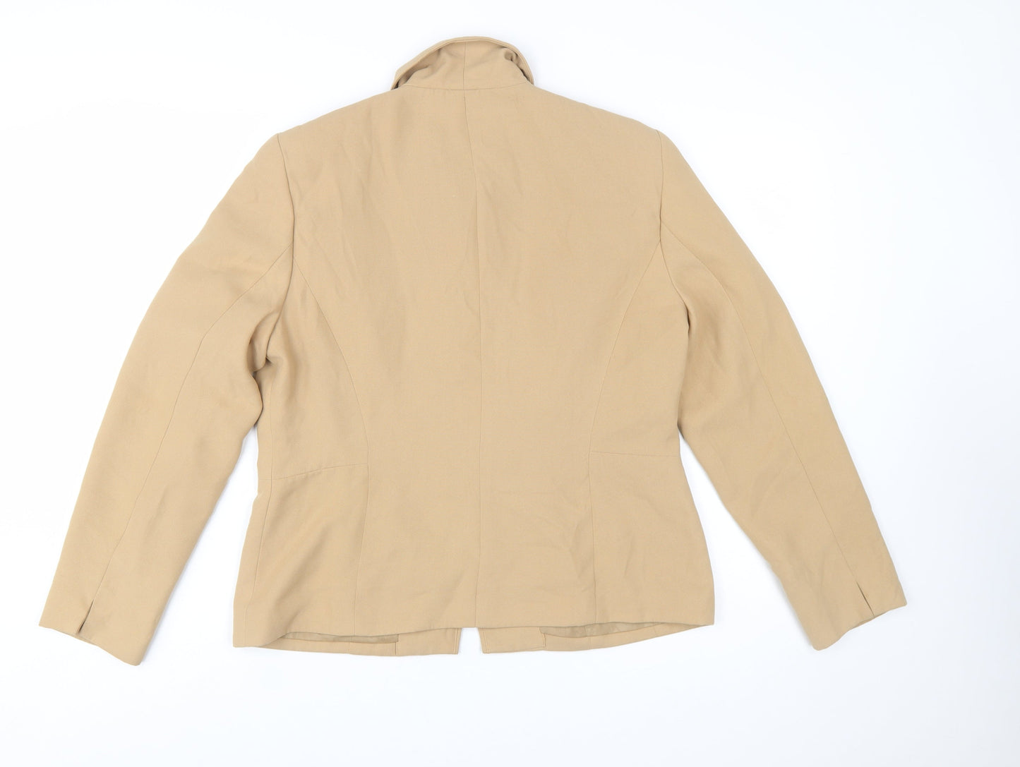 Norton McNaughton Women's Beige Polyester Zip Jacket Size 10