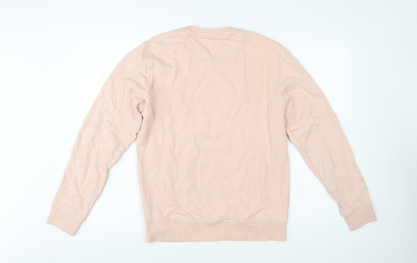 Lyle & Scott Men’s Pink Cotton Crew Neck Pullover Sweatshirt Size L