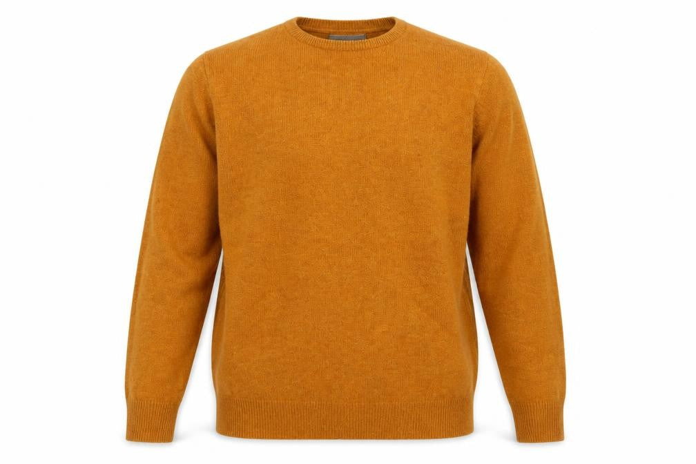 Marks & Spencer Men's Brown Wool Crew Neck Jumper M
