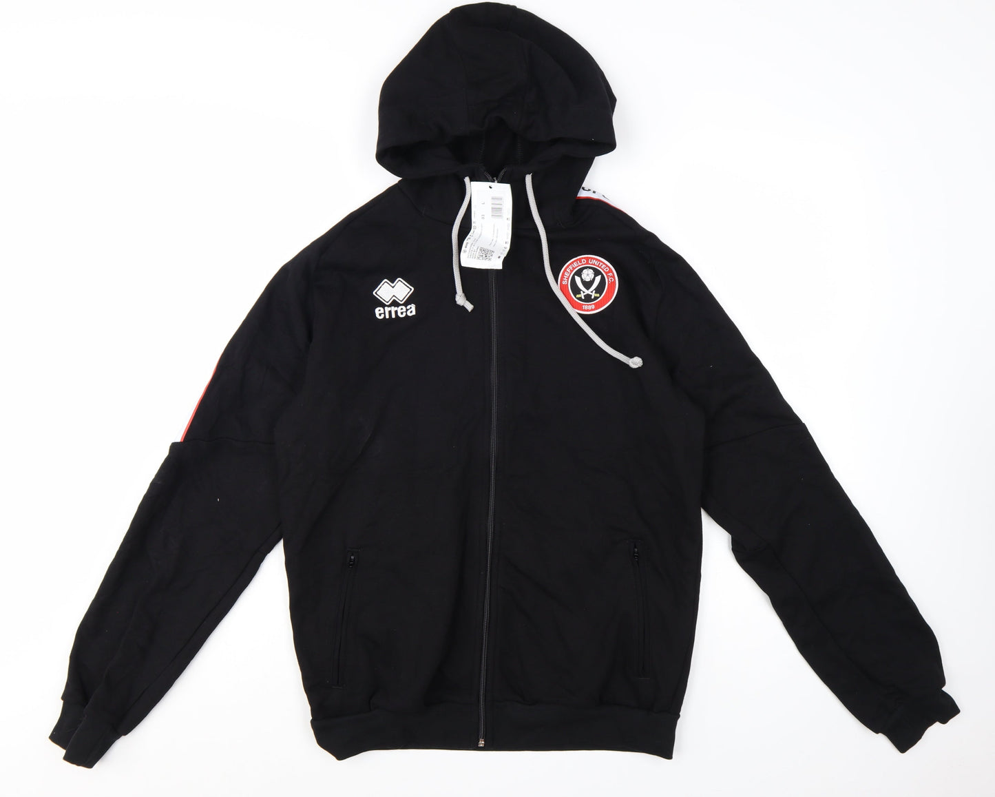 Errea Men’s Black Full Zip Hoodie Sheffield United FC L