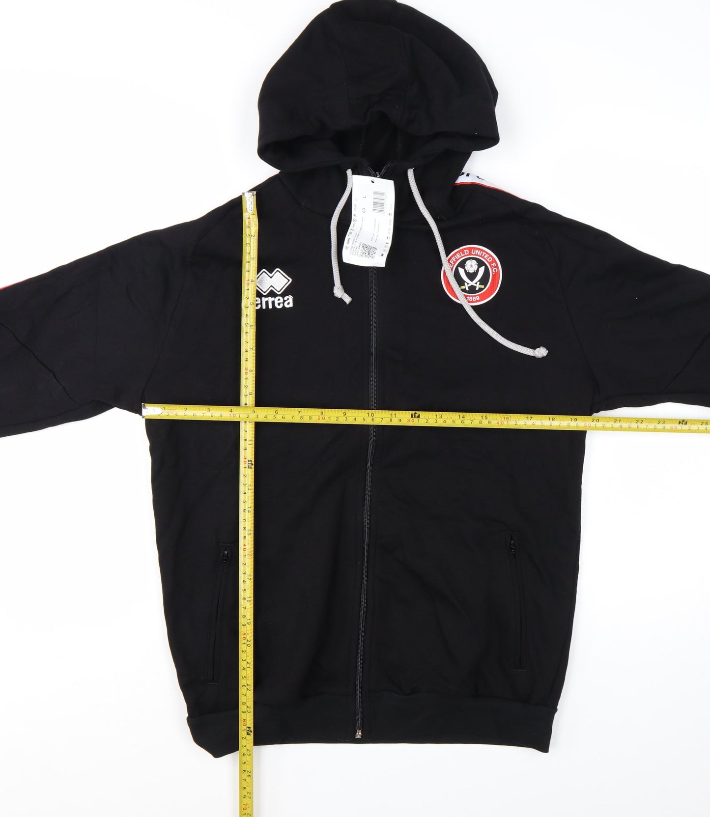Errea Men’s Black Full Zip Hoodie Sheffield United FC L