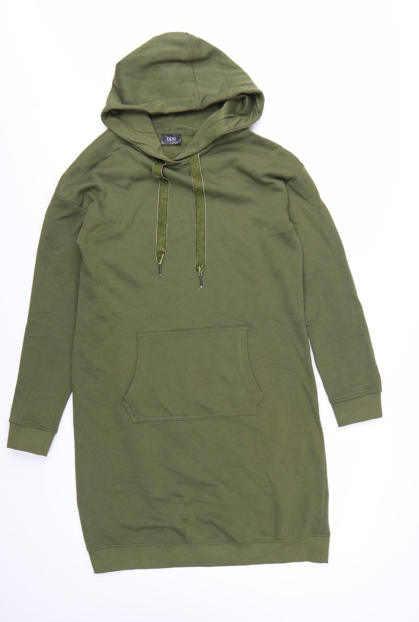 bpc Bonprix Collection Women’s Khaki Green Pullover Hoodie Dress Size S