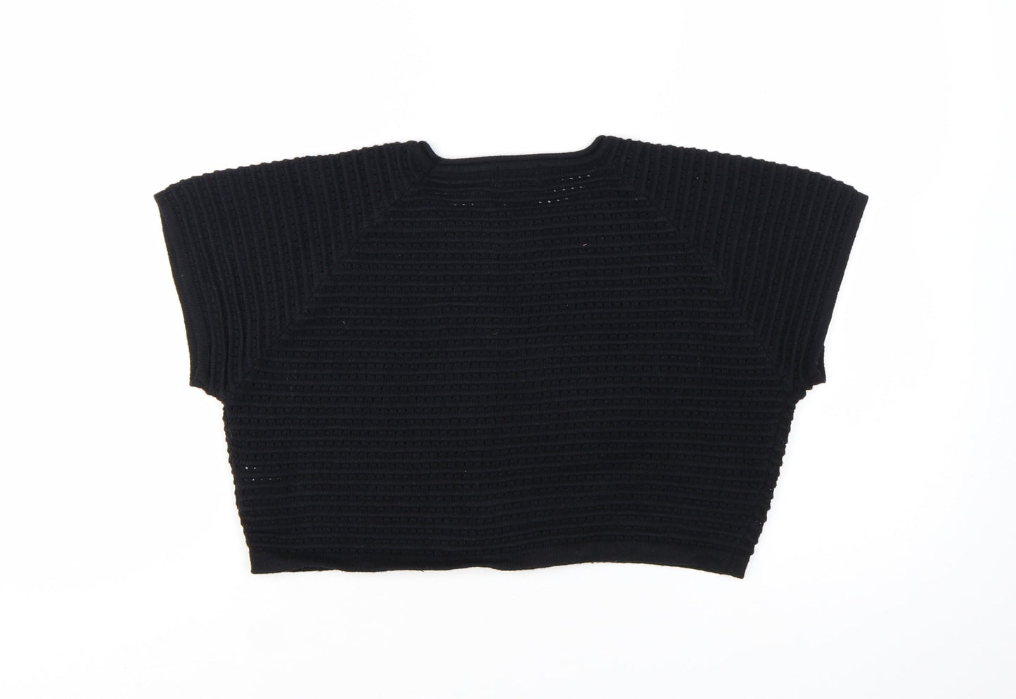 PrettyLittleThing Women’s Black Chunky Knit Pullover Jumper L