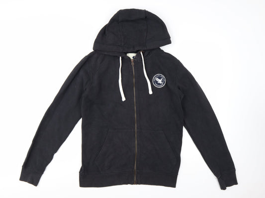 SoulCal & Co Men's Black Full Zip Hoodie M Casual Logo Sweatshirt
