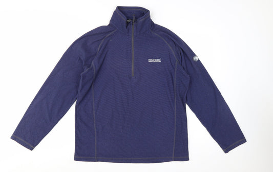 Regatta Men's Blue Fleece 1/2 Zip Pullover Sweatshirt Size L