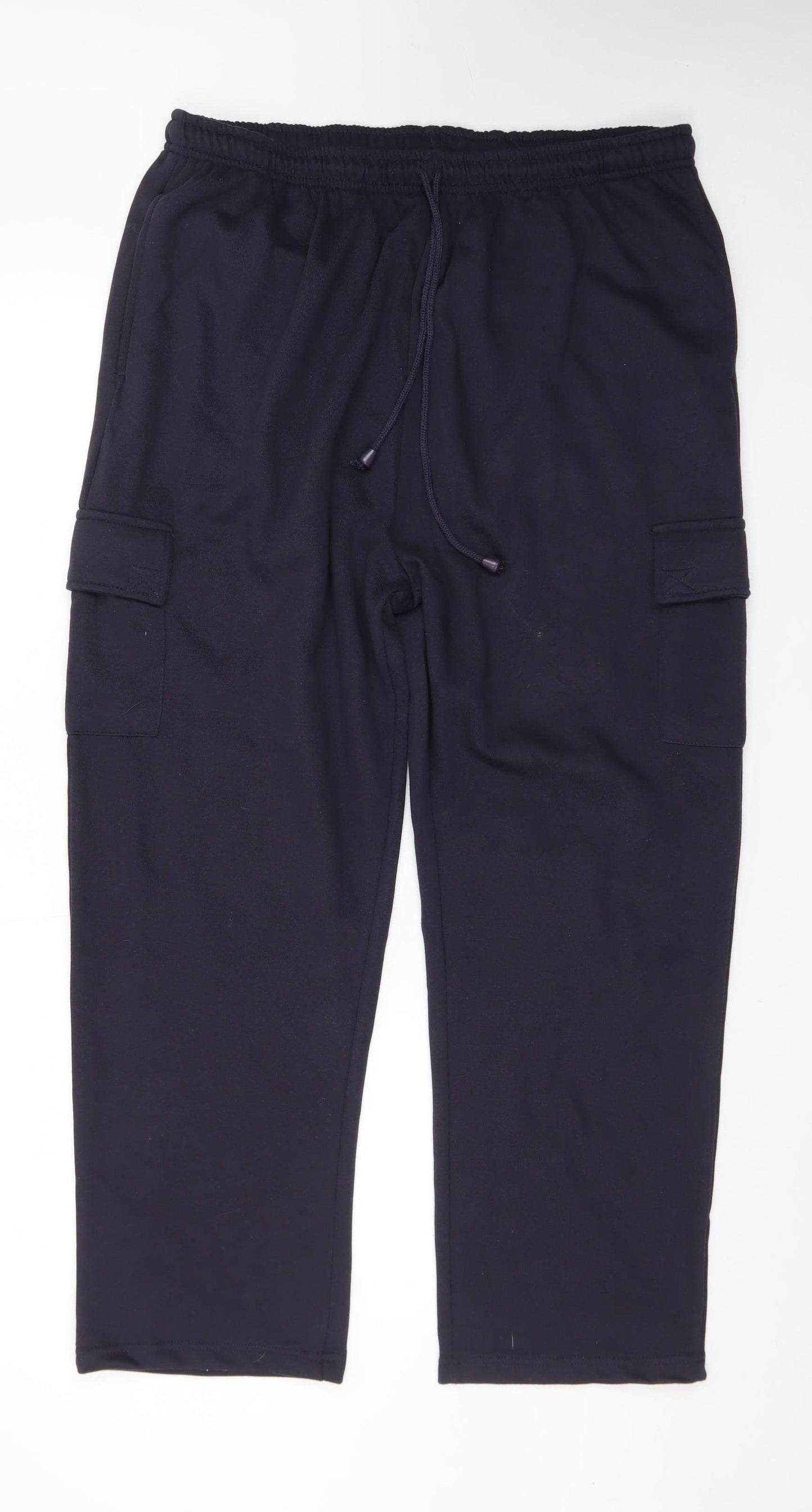 Pegasus Mens Black XL Cargo Fleece Trousers with Pockets