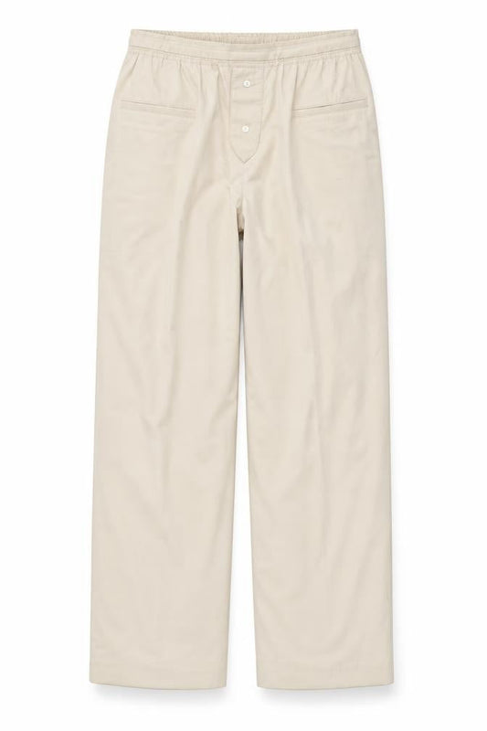 Zara Women’s Beige XS Chino Trousers Elastic Waist Straight Leg