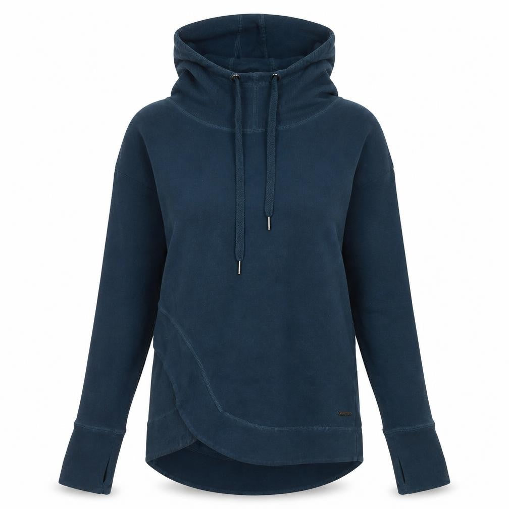 Sweaty Betty Womens Blue XS Pullover Hoodie Acrylic Cotton Blend