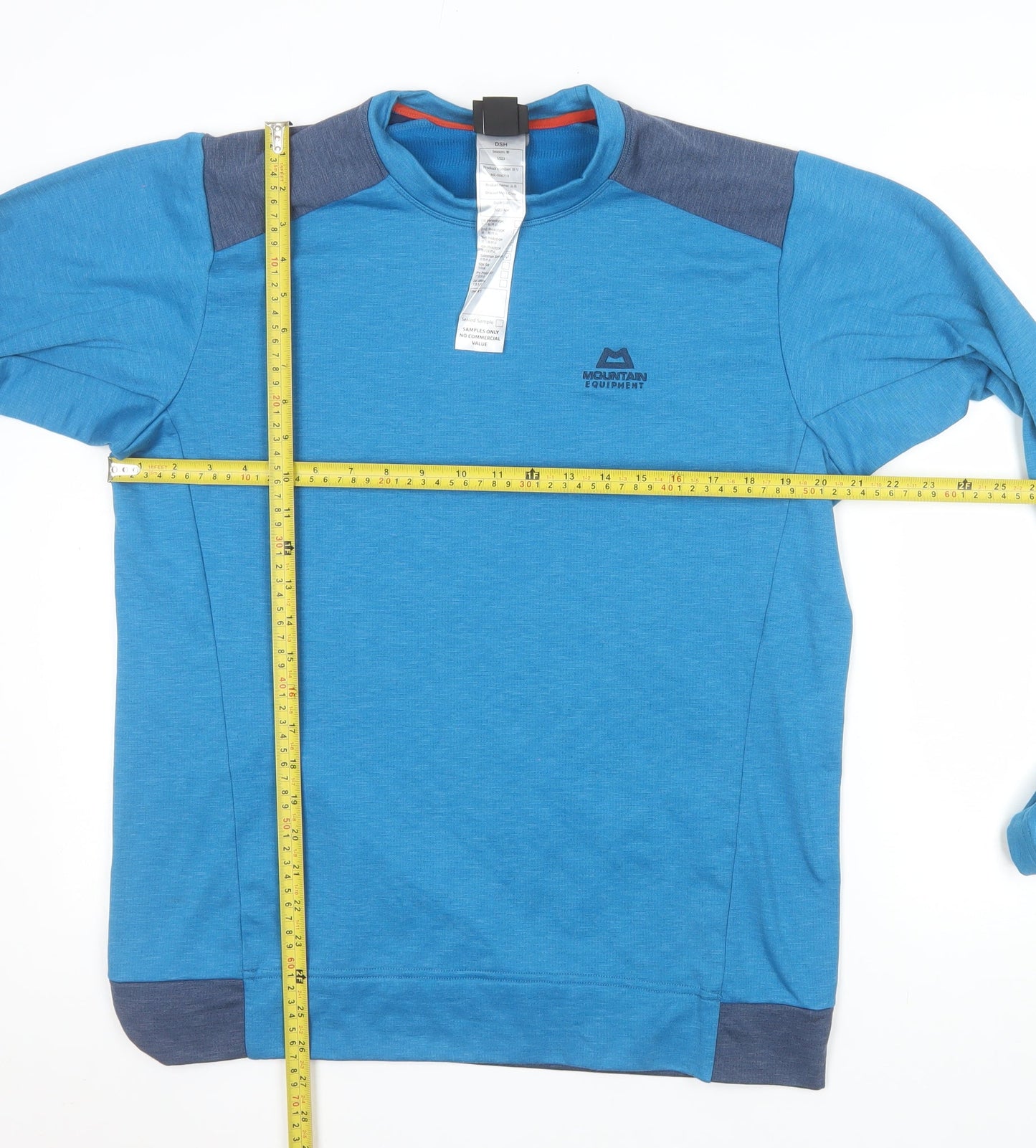 Mountain Equipment Men's Blue Crew Neck Pullover Sweatshirt L