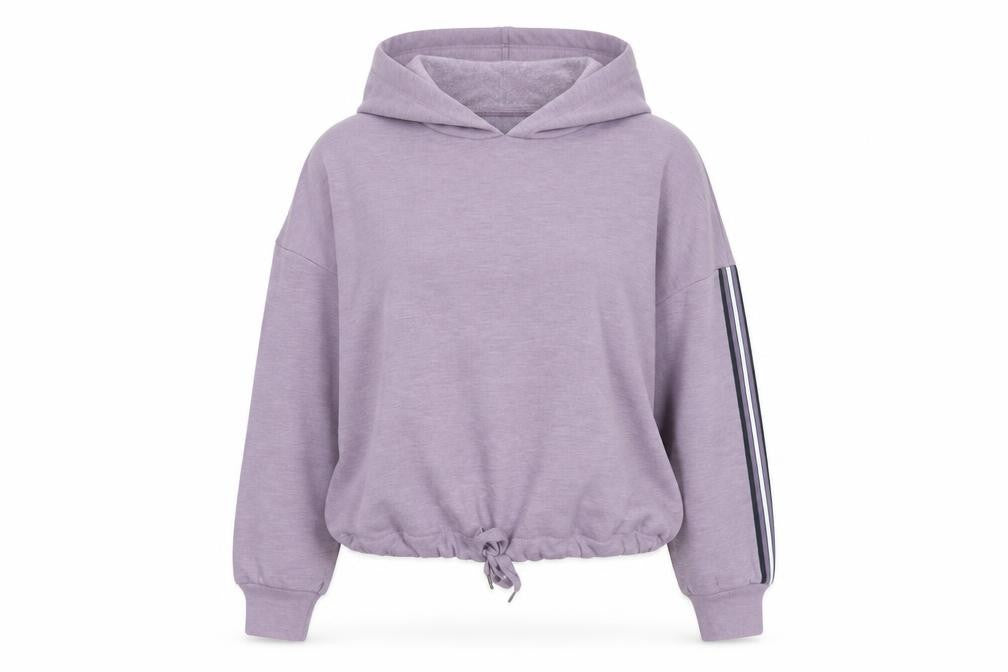 Marks & Spencer Women Purple XL Pullover Hoodie with Stripe Detail