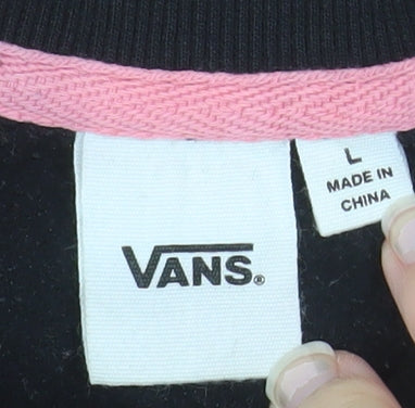 Vans Mens Multicoloured Crew Neck Pullover Sweatshirt Size L Retro Style