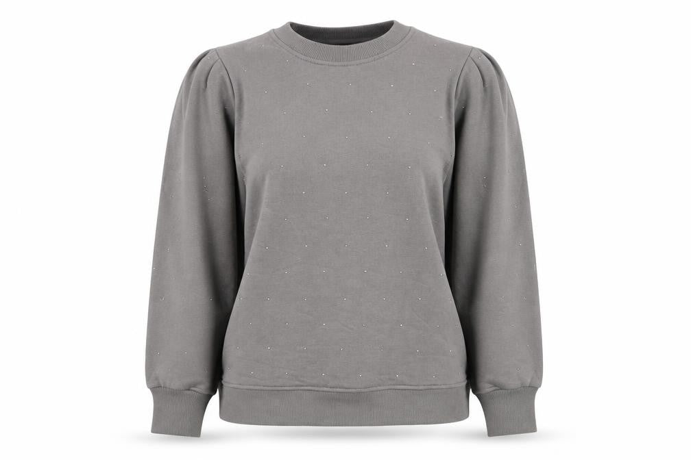 Next Women Grey Embellished Pullover Sweatshirt Size 14