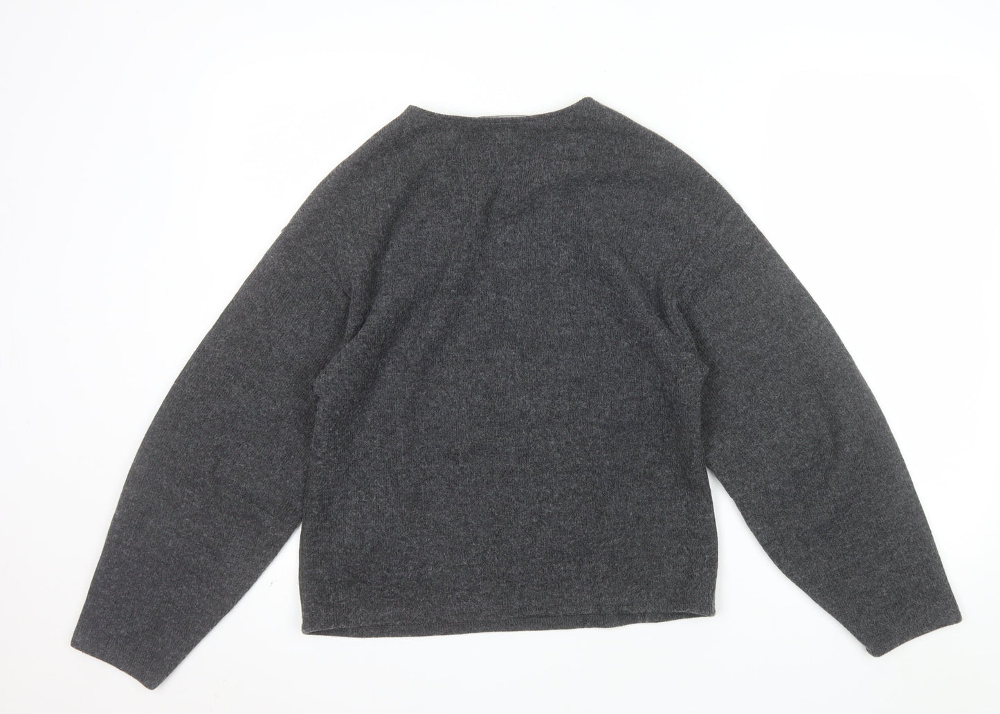 Primark Womens Grey V-Neck Knit Pullover Jumper Size M