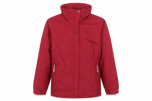Columbia Men's Red L Hooded Parka Jacket Nylon Water Resistant