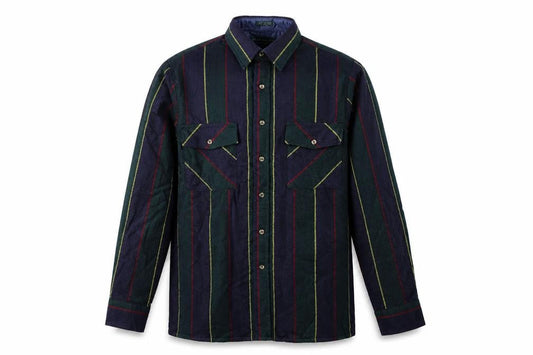 Claybrooke Outdoors Men's Multicoloured Striped Button-Up Shirt M