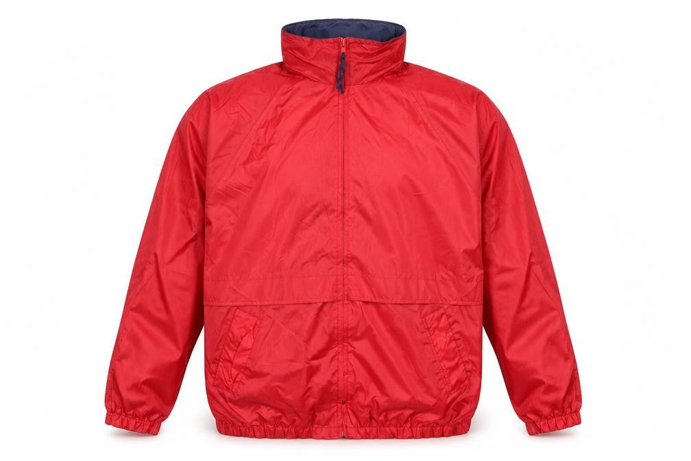 Authentic Men's Red Windbreaker Jacket L Nylon Lightweight