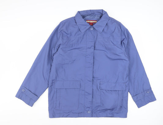 Tudor Court Women's Blue Polyester Mid-Length Basic Jacket Size M